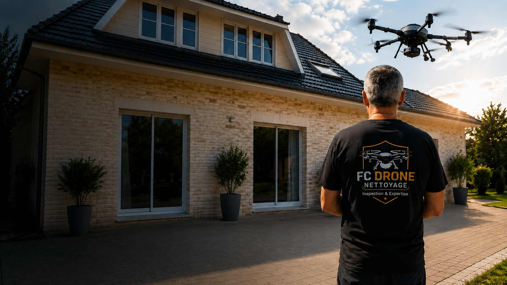 Nettoyage extérieur par drone